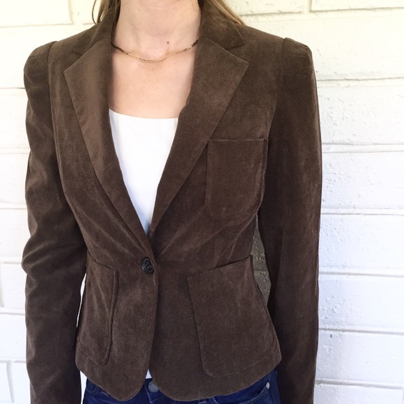 MNG Corduroy Brown Blazer with Elbow Patches - Picture 7 of 8